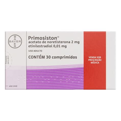 Primosiston Bayer 30 Comprimidos .